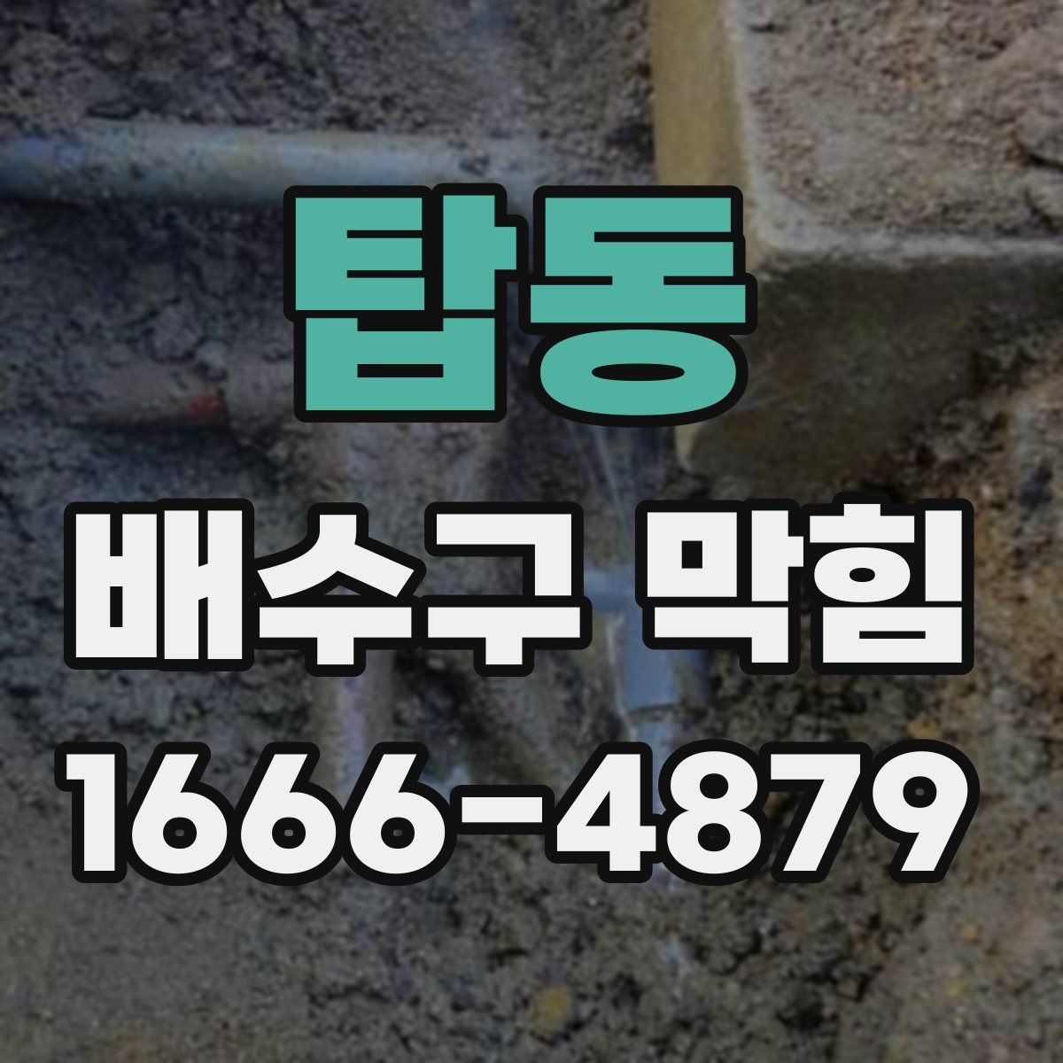 탑동 배수구 막힘