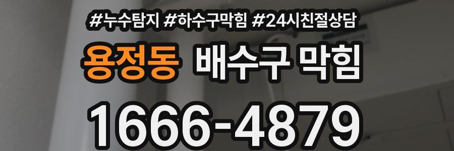 용정동 배수구 막힘