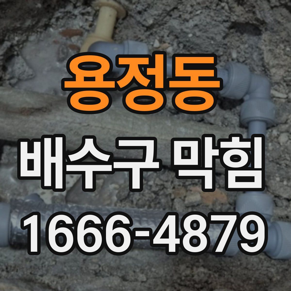 용정동 배수구 막힘
