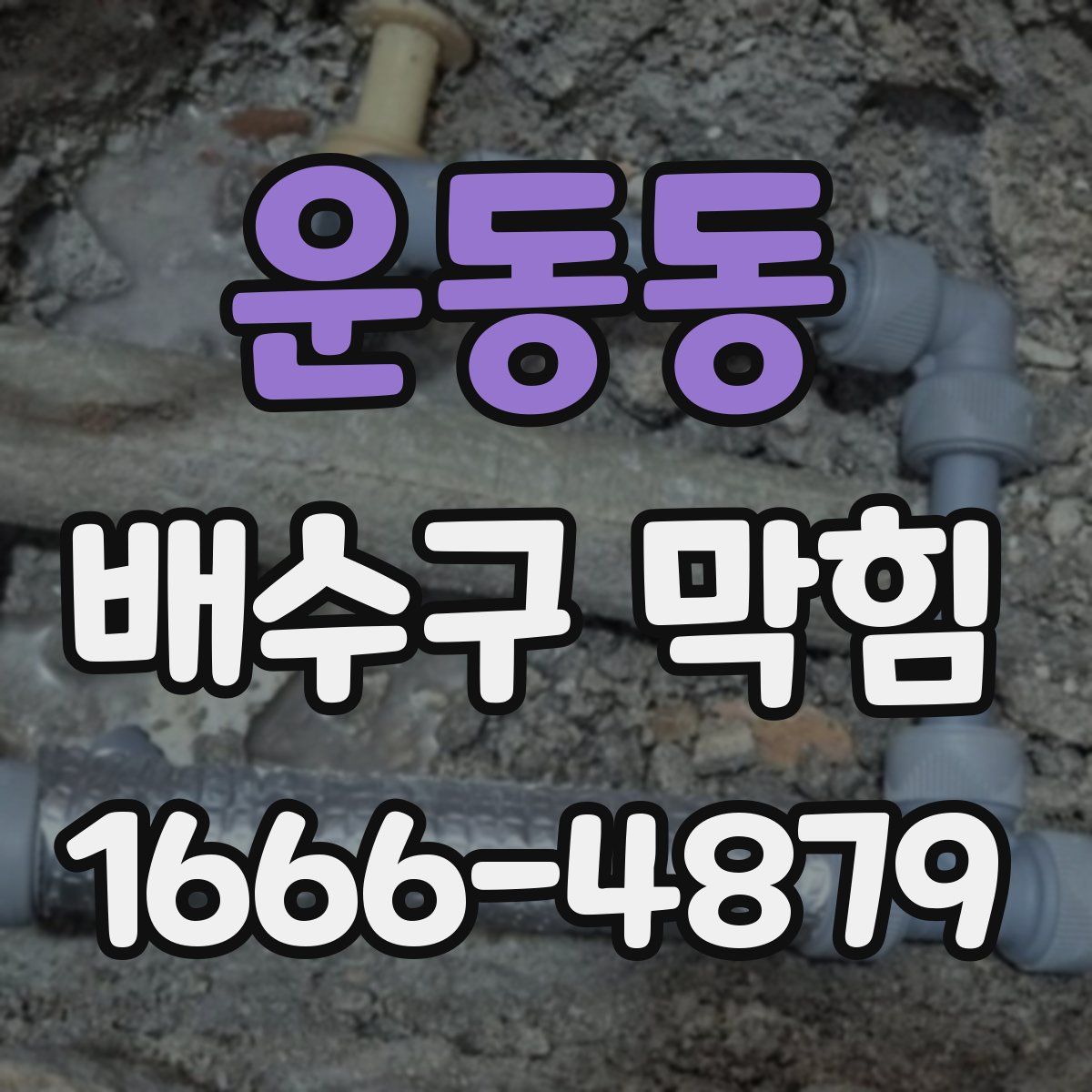 운동동 배수구 막힘