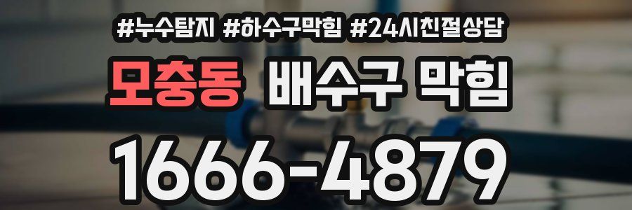 모충동 배수구 막힘