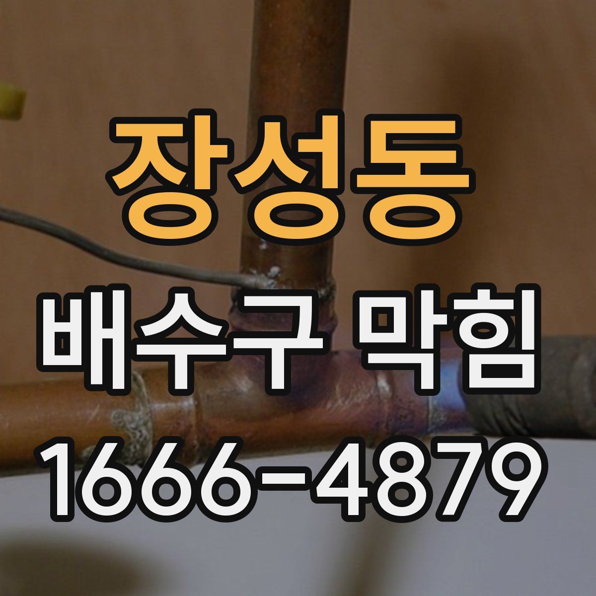 장성동 배수구 막힘