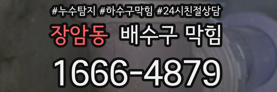 장암동 배수구 막힘