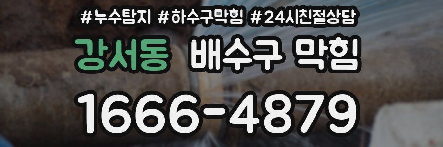 강서동 배수구 막힘