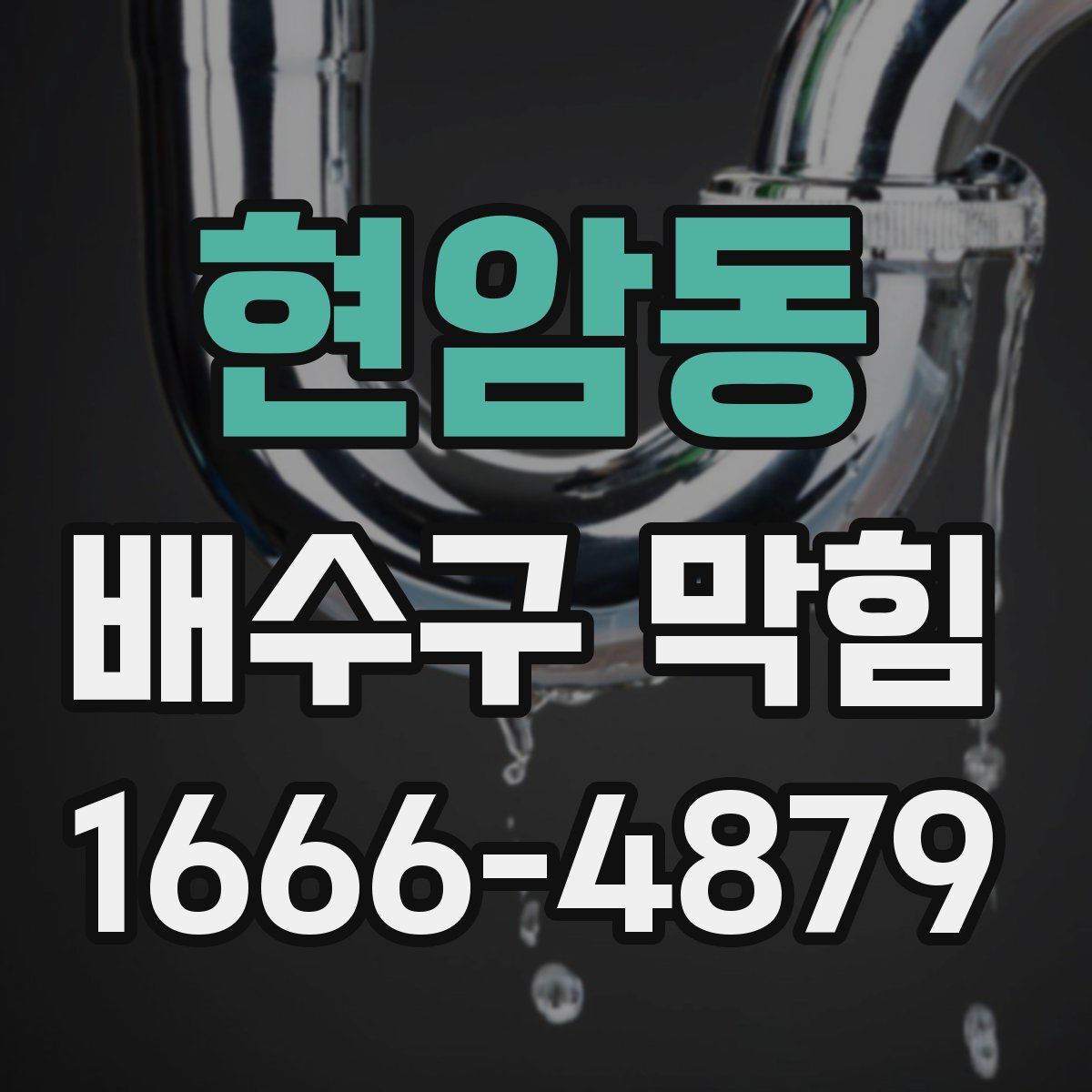 현암동 배수구 막힘