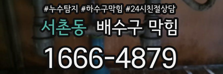서촌동 배수구 막힘