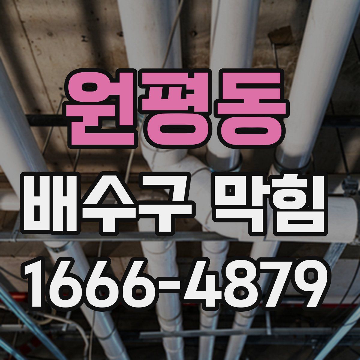 원평동 배수구 막힘