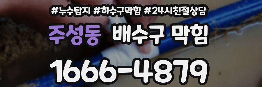 주성동 배수구 막힘