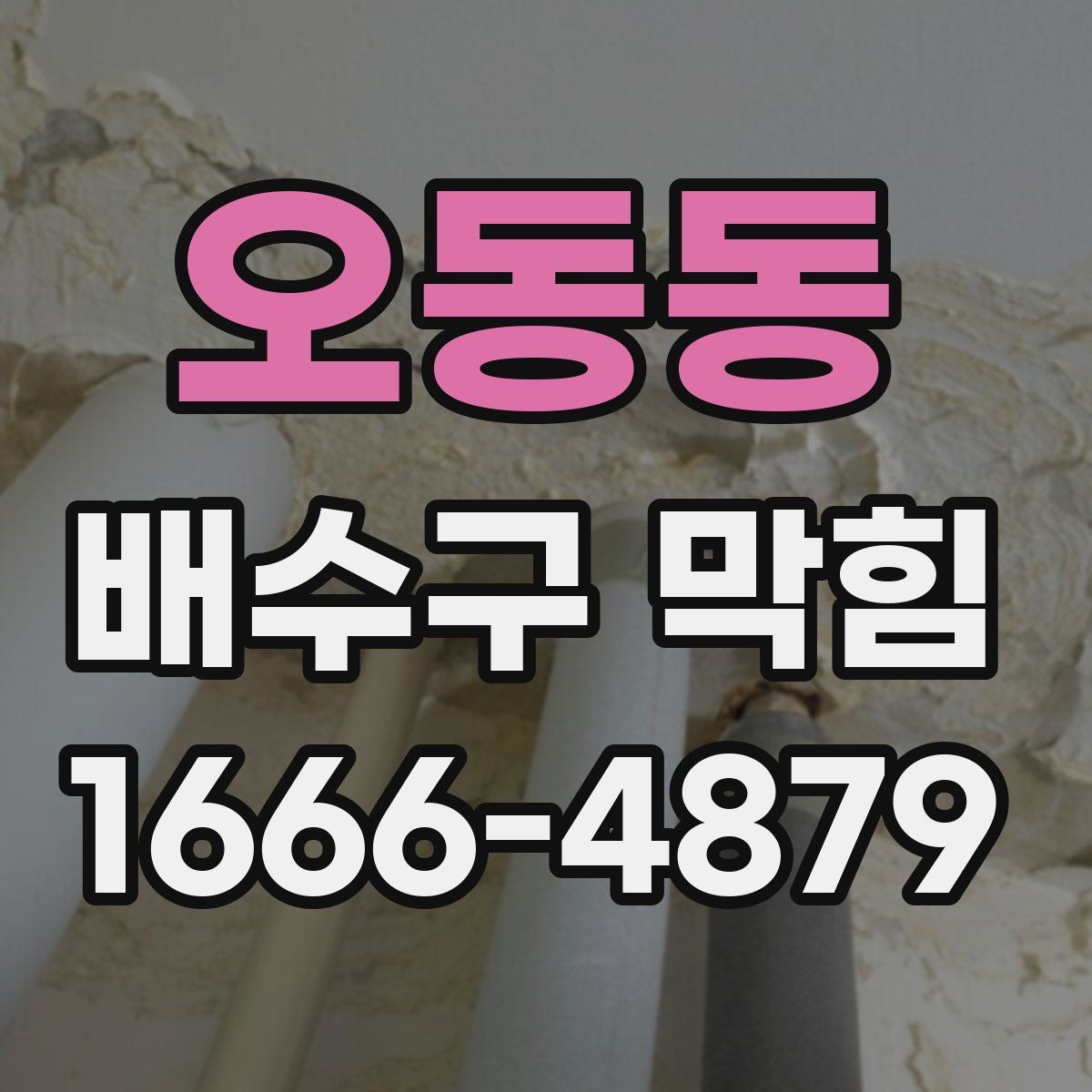 오동동 배수구 막힘