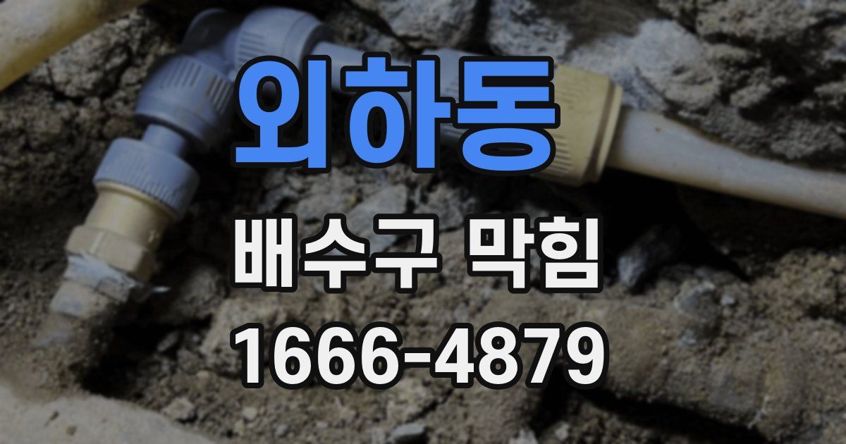 외하동 배수구 막힘