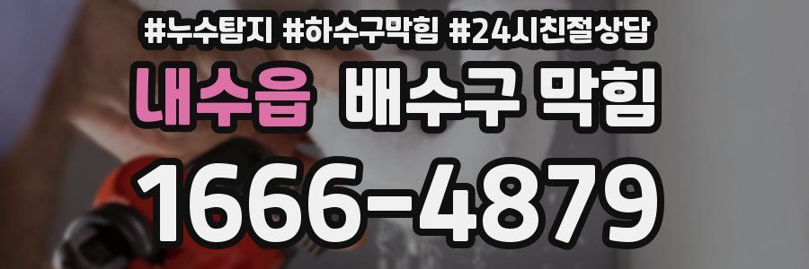 내수읍 배수구 막힘