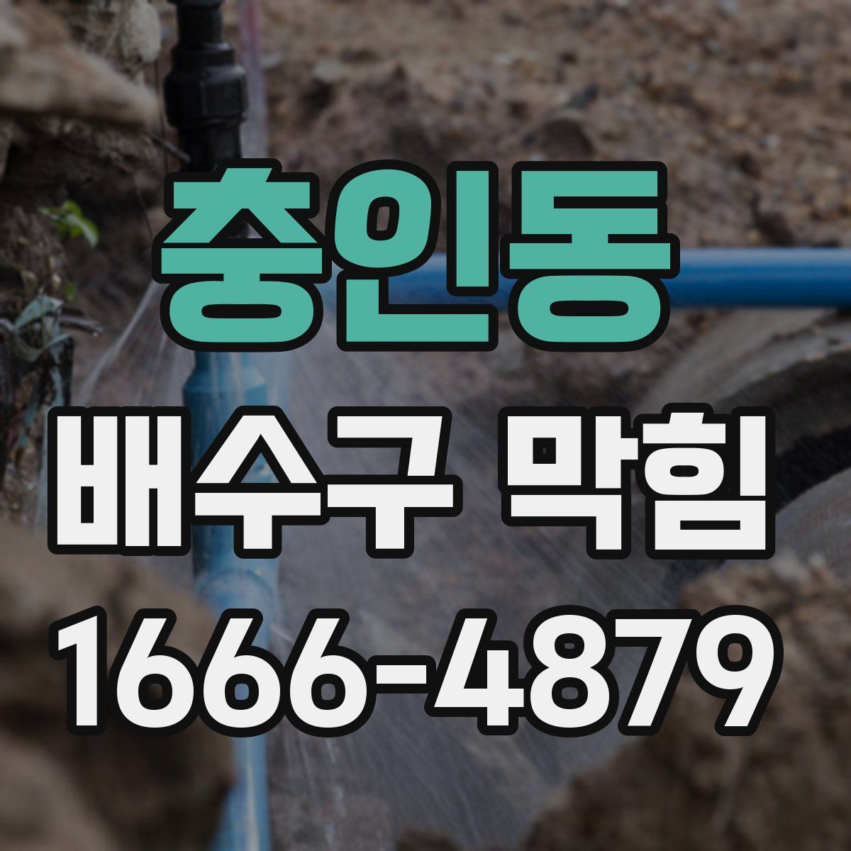 충인동 배수구 막힘
