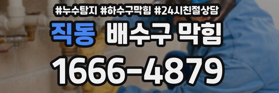 직동 배수구 막힘