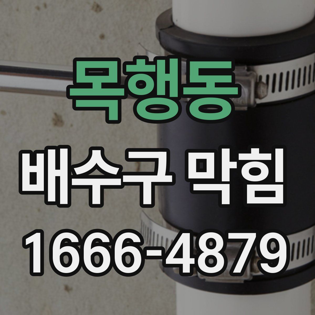 목행동 배수구 막힘