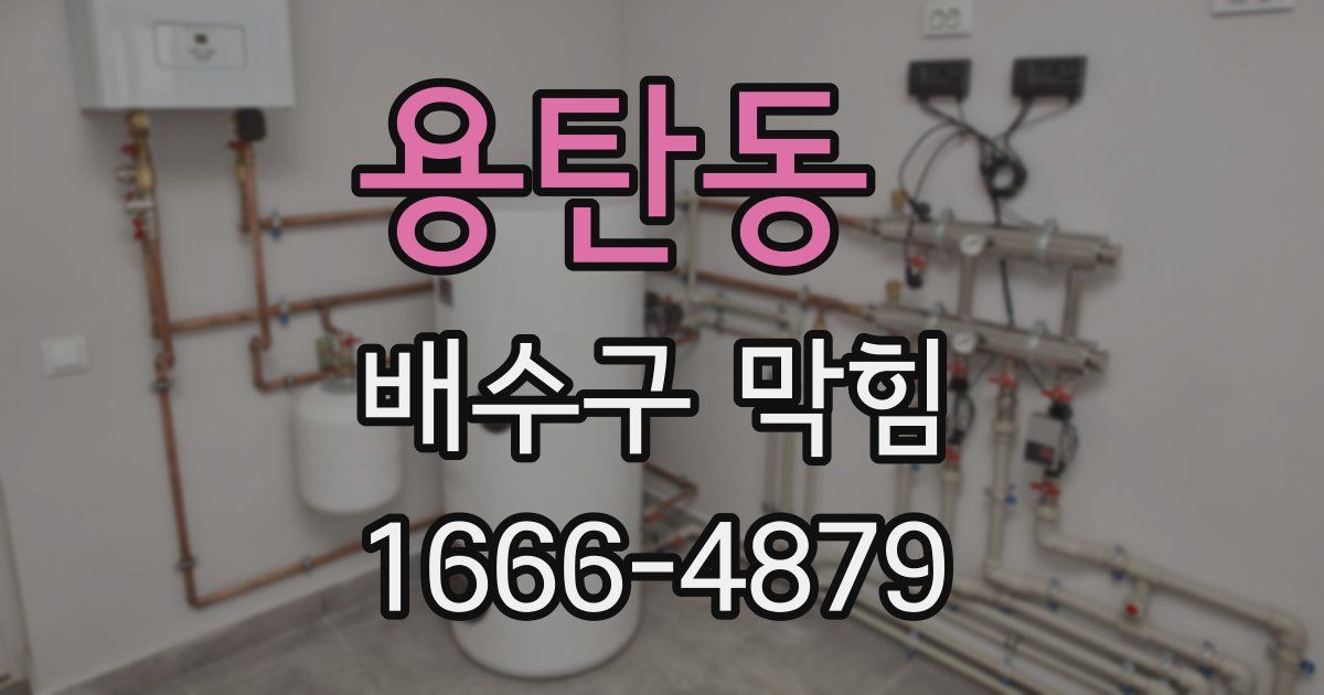 용탄동 배수구 막힘