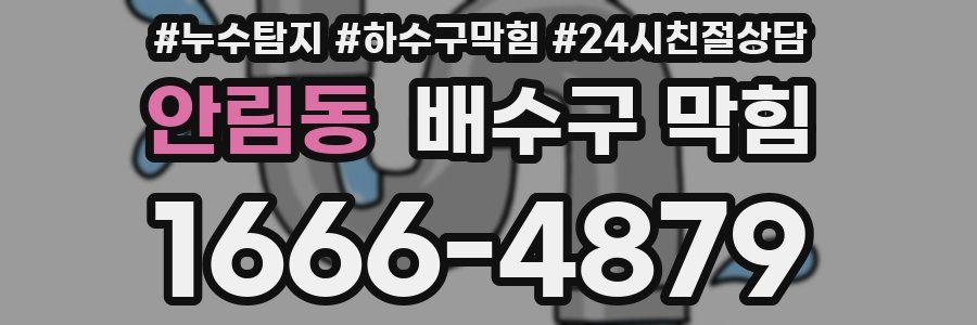 안림동 배수구 막힘