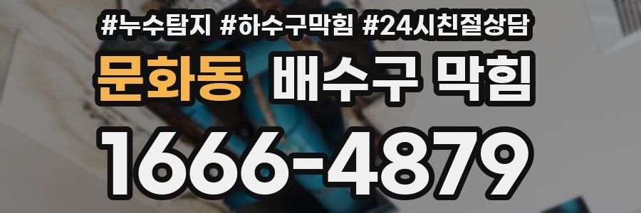 문화동 배수구 막힘