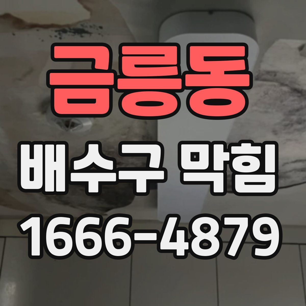 금릉동 배수구 막힘