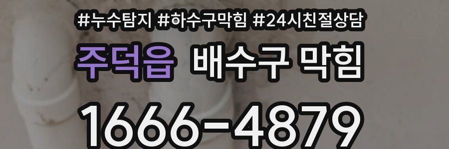주덕읍 배수구 막힘