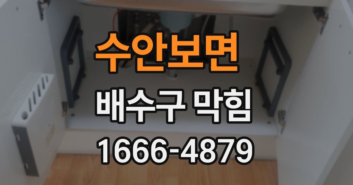 수안보면 배수구 막힘
