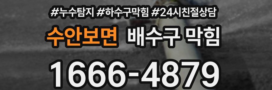 수안보면 배수구 막힘