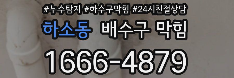 하소동 배수구 막힘