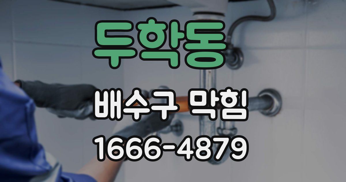 두학동 배수구 막힘