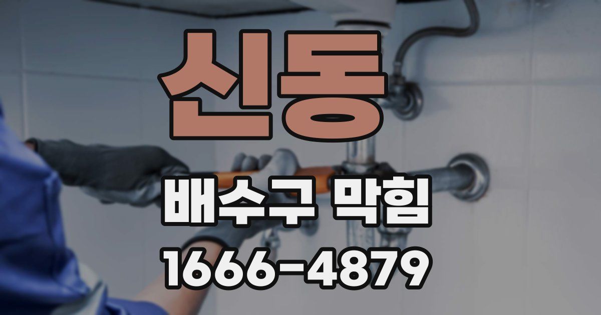 신동 배수구 막힘