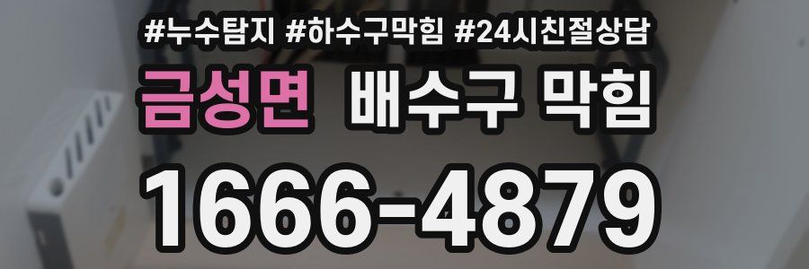금성면 배수구 막힘