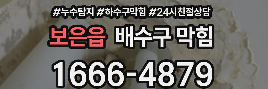 보은읍 배수구 막힘