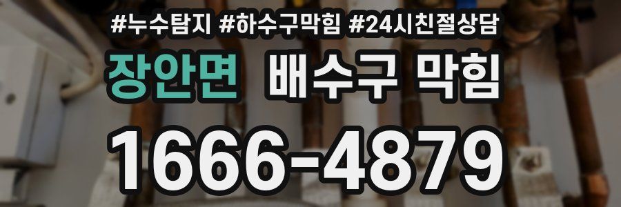 장안면 배수구 막힘