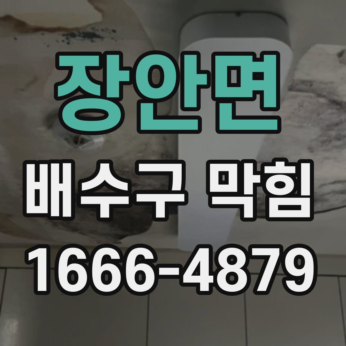 장안면 배수구 막힘
