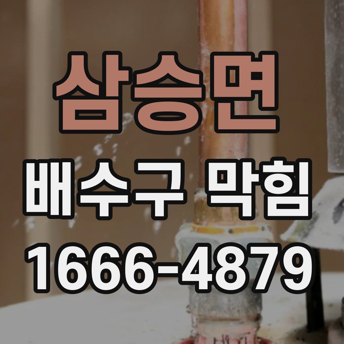 삼승면 배수구 막힘