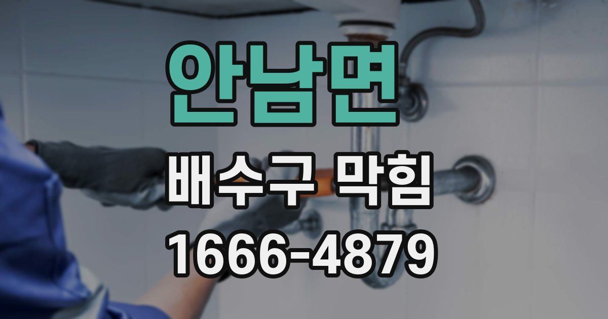 안남면 배수구 막힘