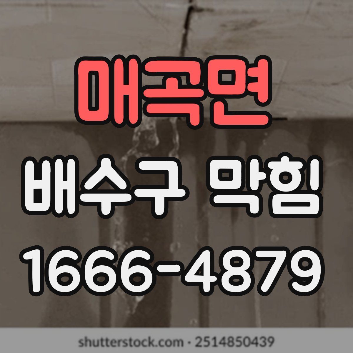 매곡면 배수구 막힘