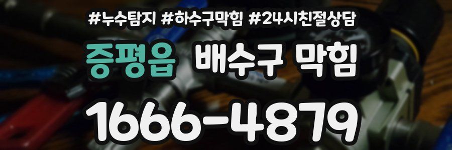 증평읍 배수구 막힘