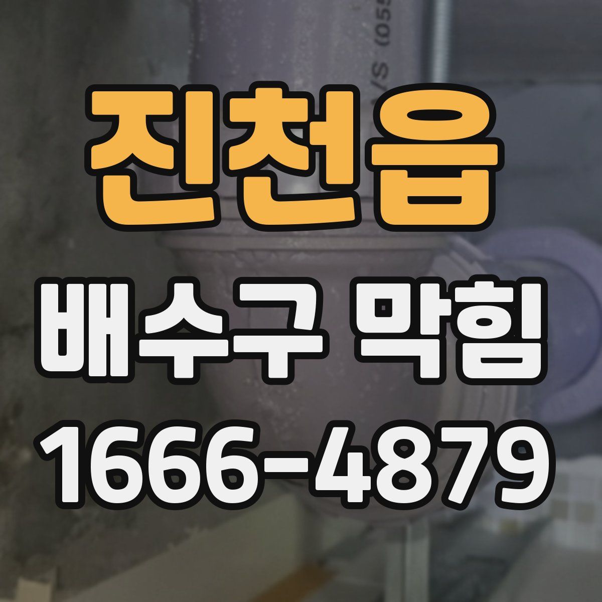 진천읍 배수구 막힘
