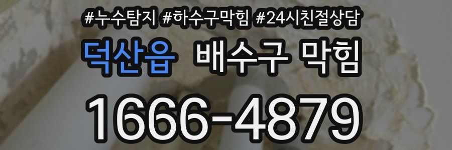 덕산읍 배수구 막힘