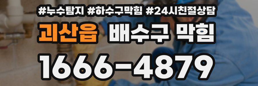 괴산읍 배수구 막힘