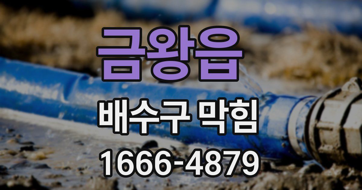 금왕읍 배수구 막힘