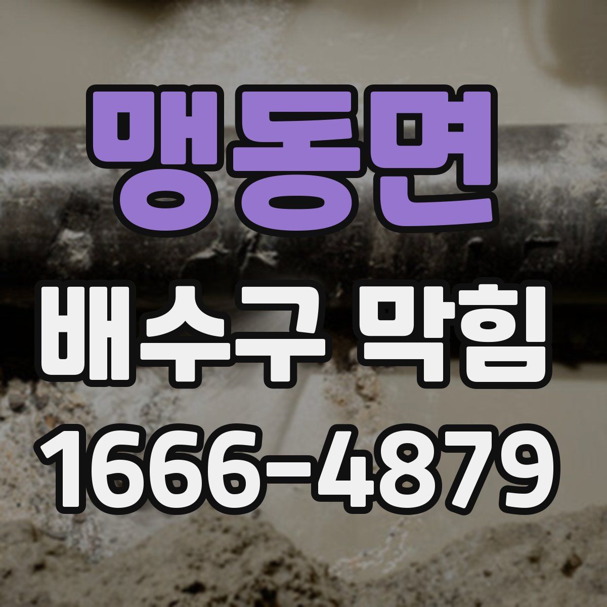 맹동면 배수구 막힘