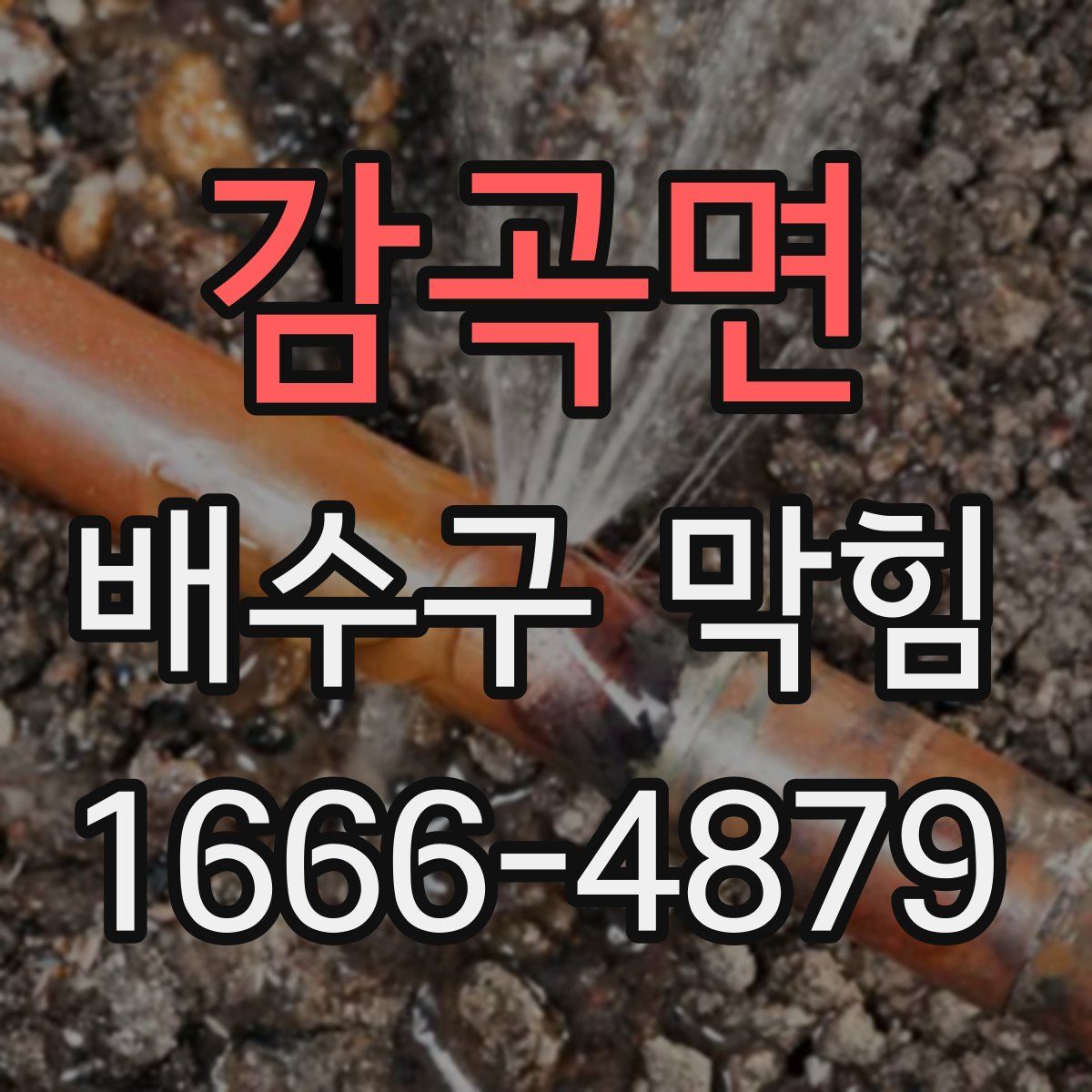 감곡면 배수구 막힘