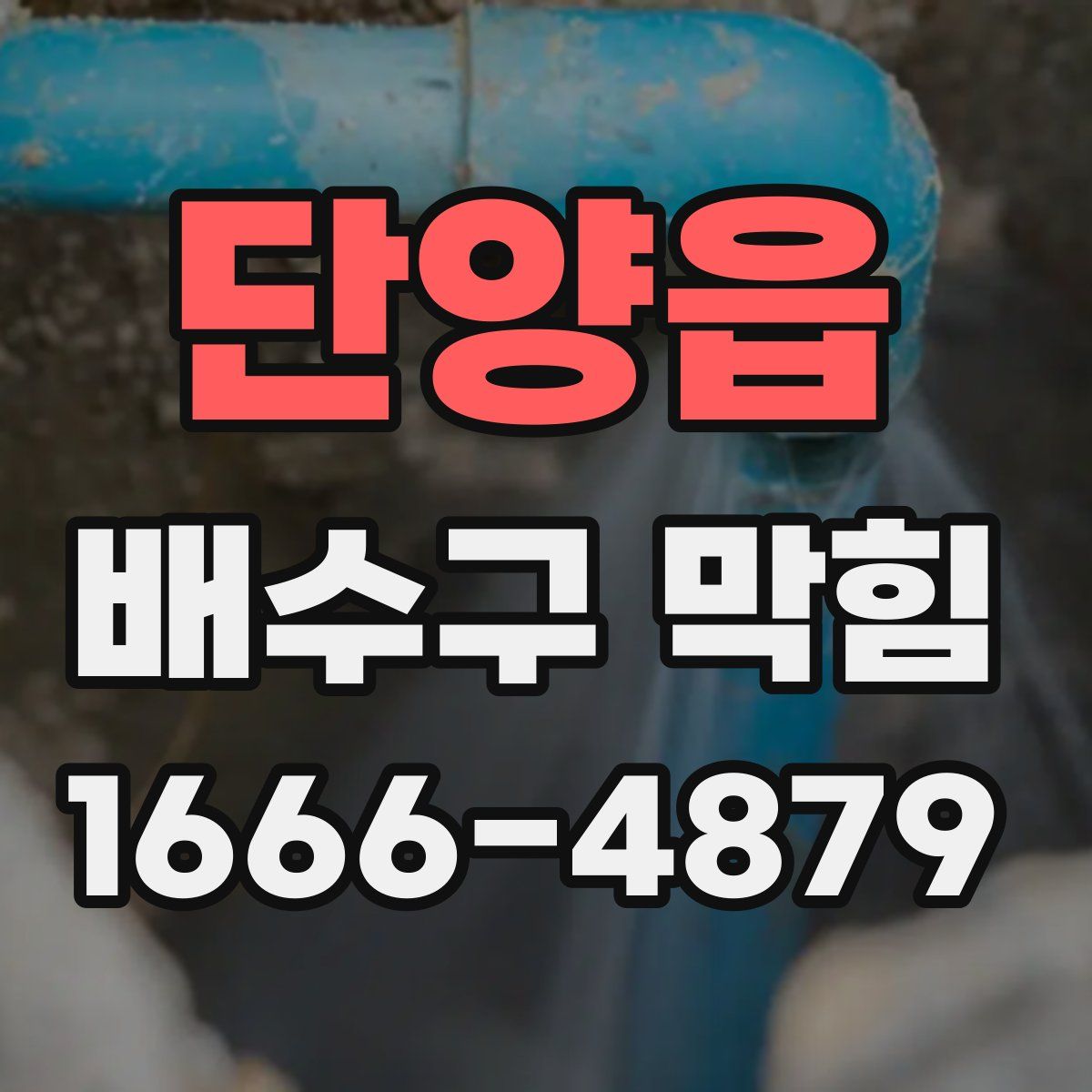 단양읍 배수구 막힘
