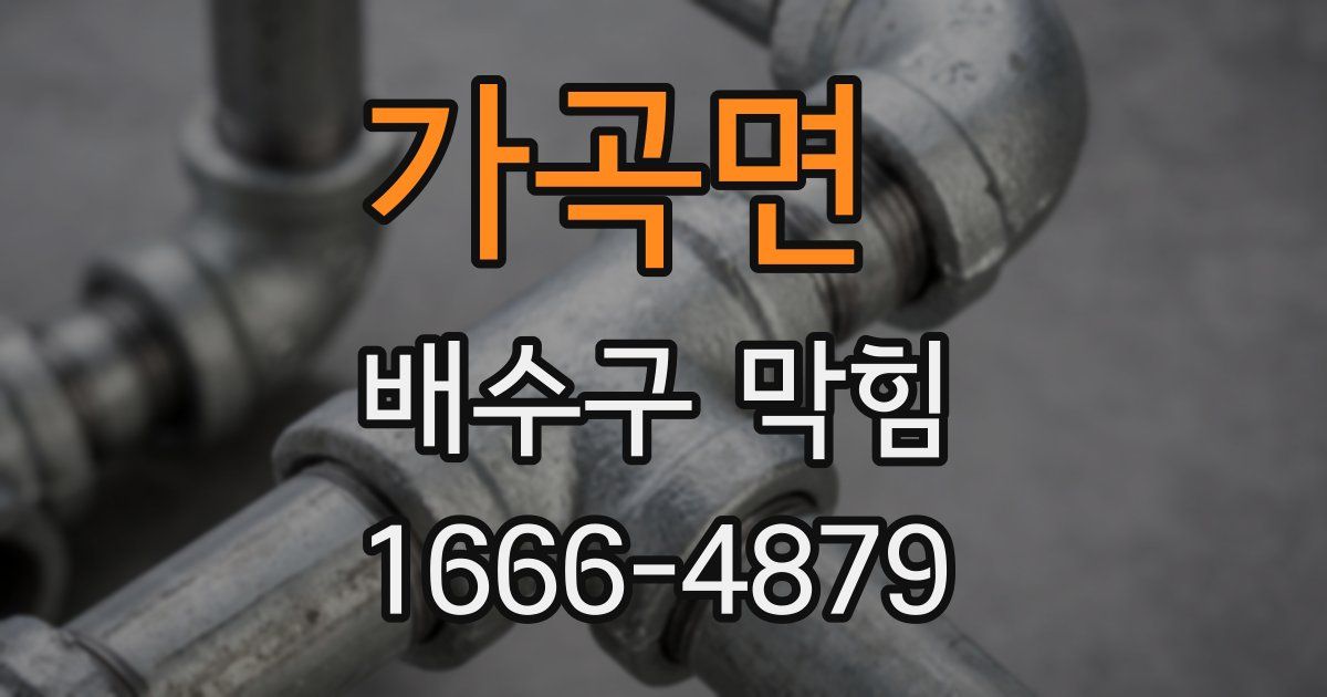 가곡면 배수구 막힘