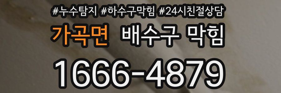 가곡면 배수구 막힘