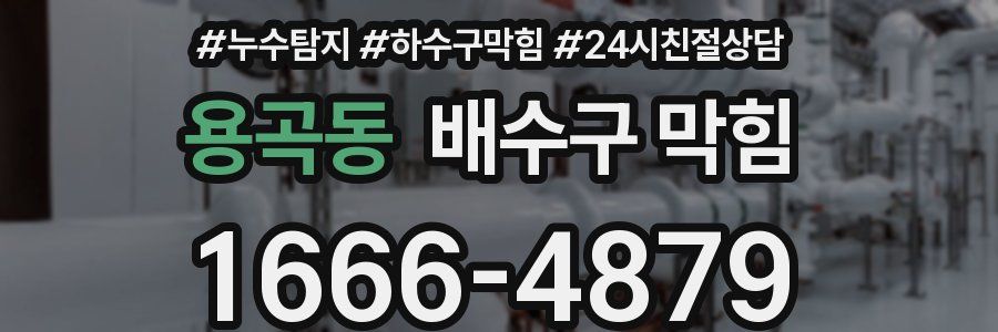 용곡동 배수구 막힘
