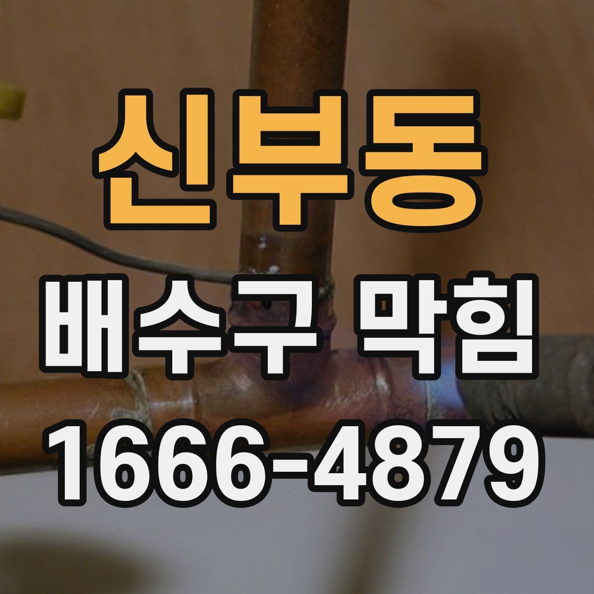 신부동 배수구 막힘