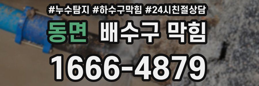 동면 배수구 막힘