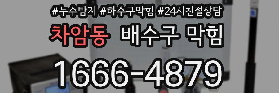 차암동 배수구 막힘