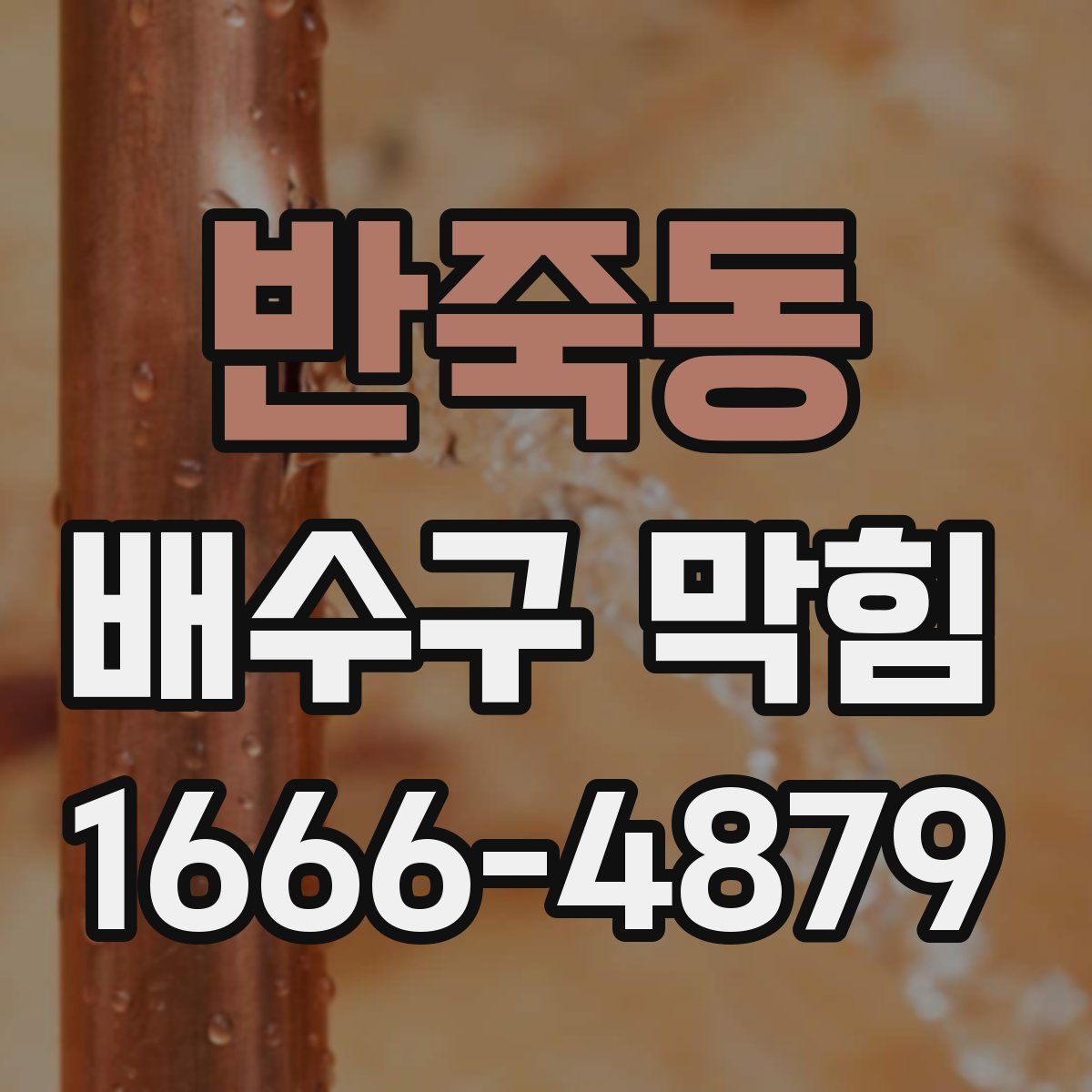 반죽동 배수구 막힘
